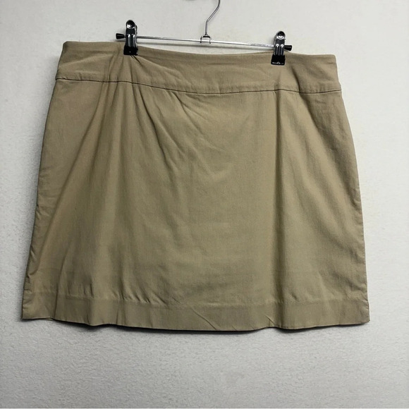 Charter club shorts skort tan 16 pull on stretchy - Picture 1 of 8
